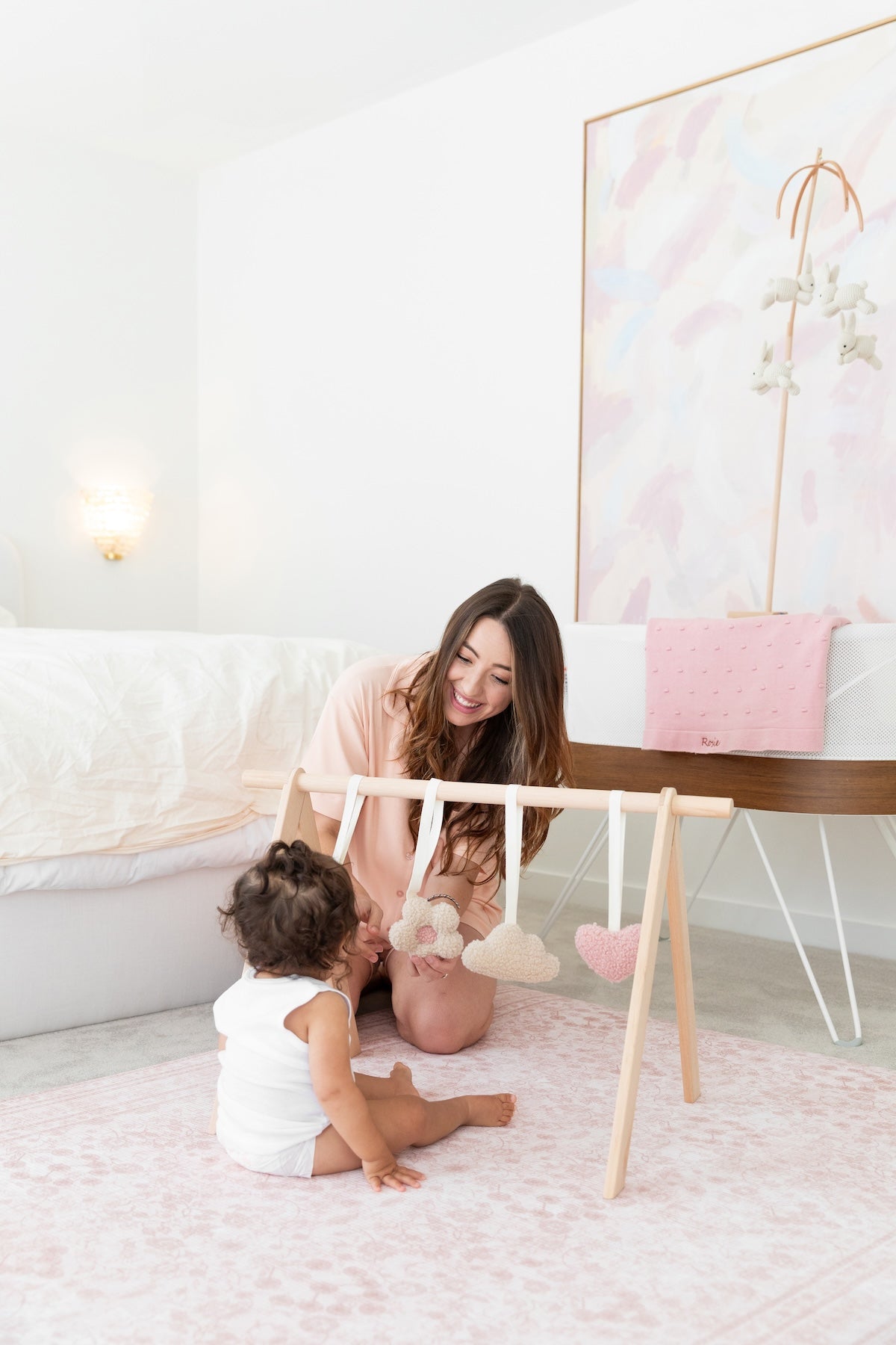 Woodland Peony Generös Play Mat