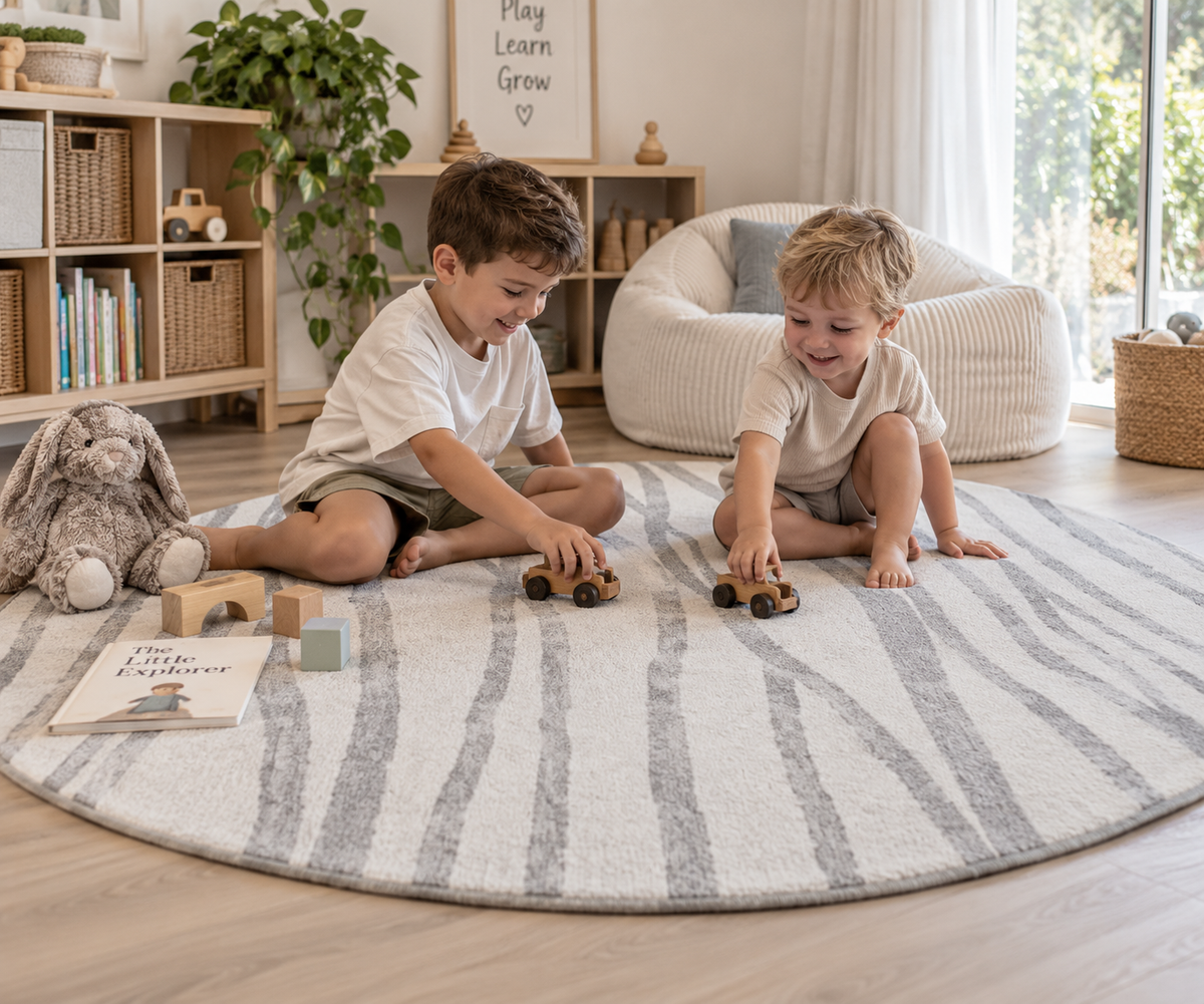 Silver Tide Play Rug