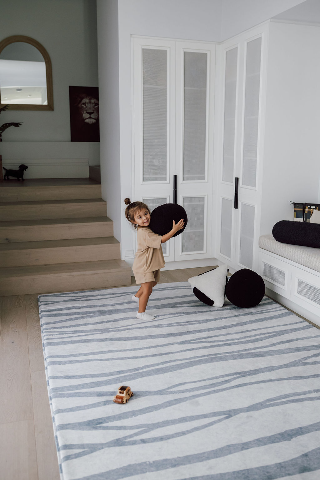 little wiwa, little wiwa play rug, little wiwa plush play mat, silver tide play rug