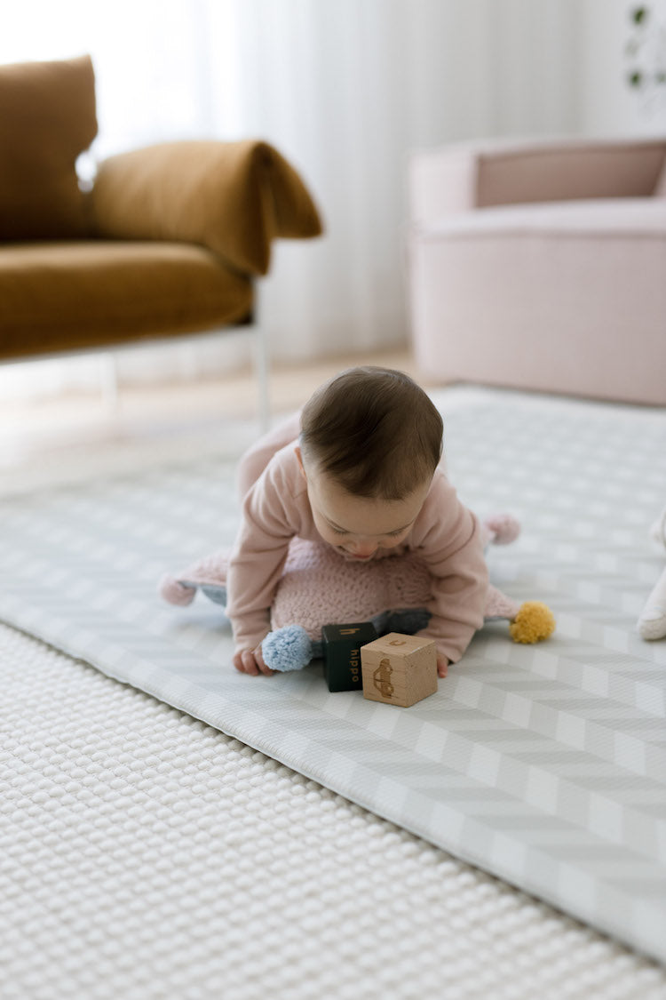 Herringbone Sky Baby Play Mats